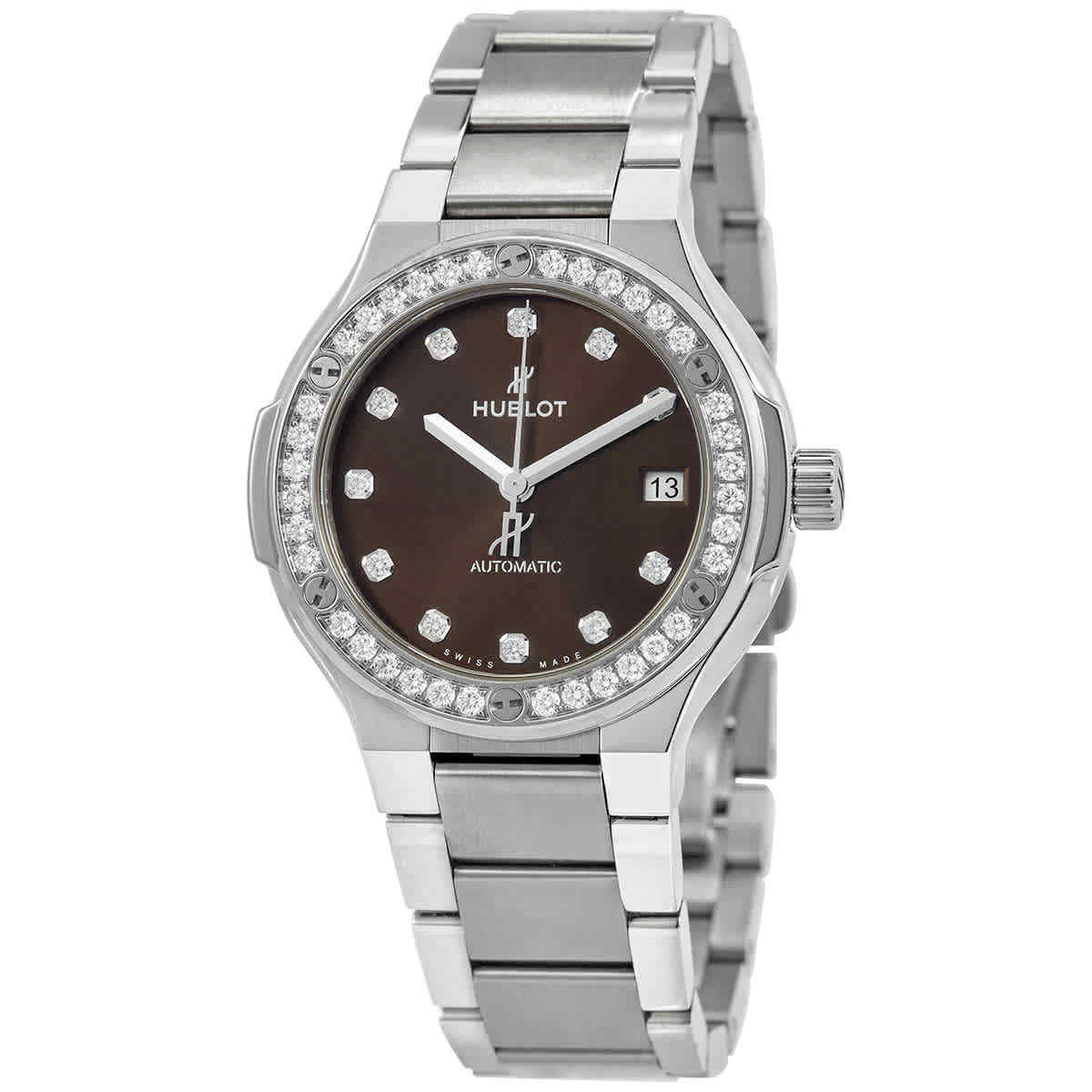 Hublot Classic Fusion Titanium Brown Diamonds